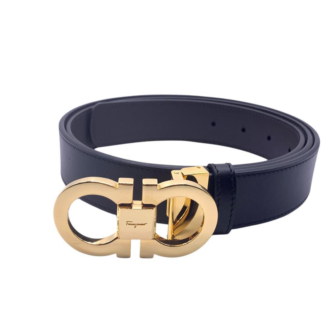 美品Ferragamo フェラガモ　ベルト リバーシブル　調整可 最大120cm