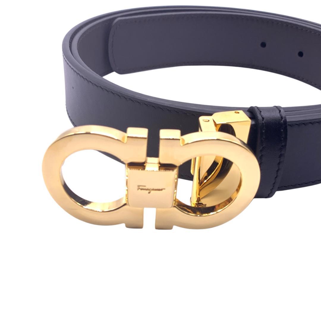 美品Ferragamo フェラガモ　ベルト リバーシブル　調整可 最大120cm