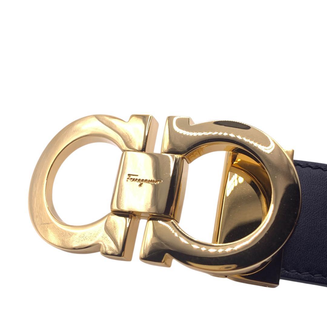 美品Ferragamo フェラガモ　ベルト リバーシブル　調整可 最大120cm
