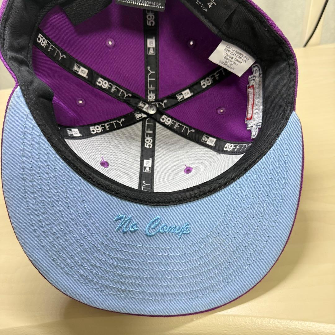 Supreme 59FIFTY 紫色 キャップ 7 1/4 未使用シュプリューム