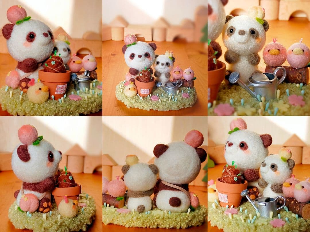 ✿羊毛フェルト✿パンダ✿羊毛フェルト✿