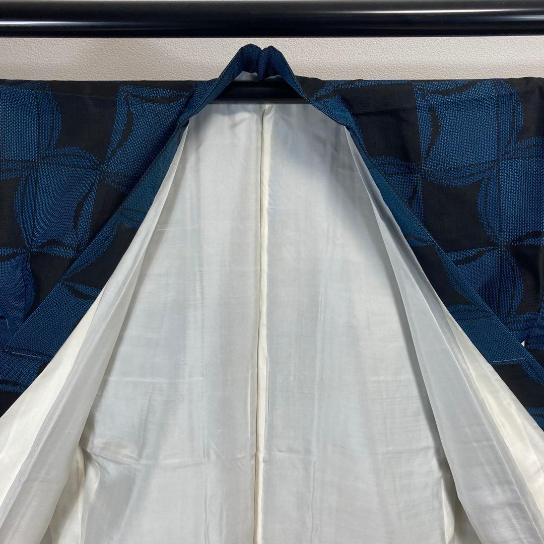 ZF-1321 大島紬 横双 正絹 お洒落 モダン 高級 ハイセンス