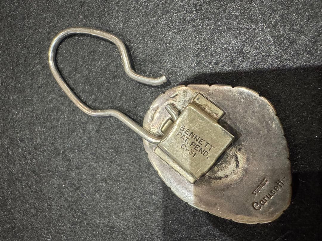 トーマス・カルセッタ　ターコイズ キーホルダー　キーリング　ナバホ