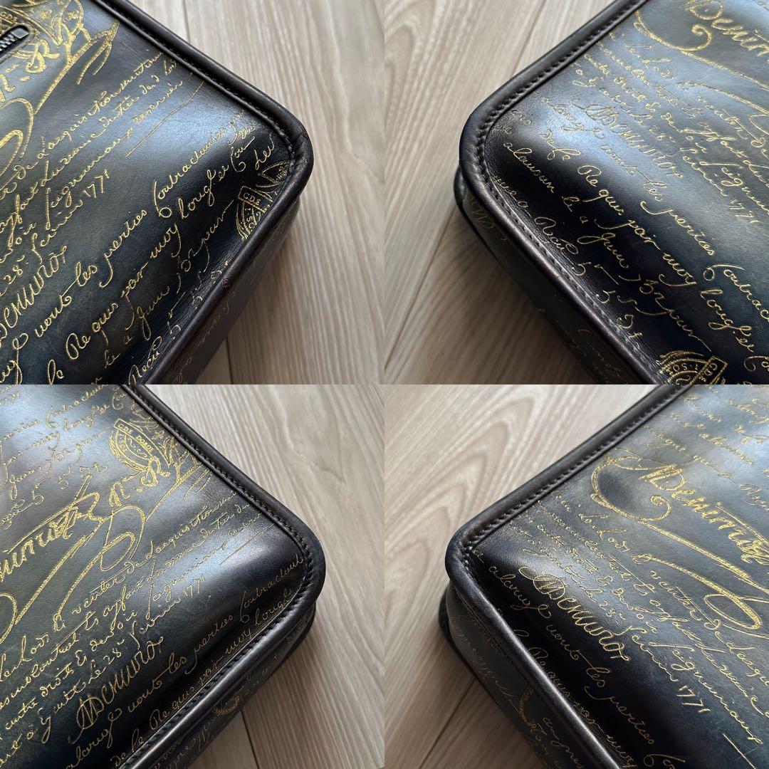 K*♡様 特注70万 ベルルッティ アンジュールミニ バッグ ブルー ゴールデン