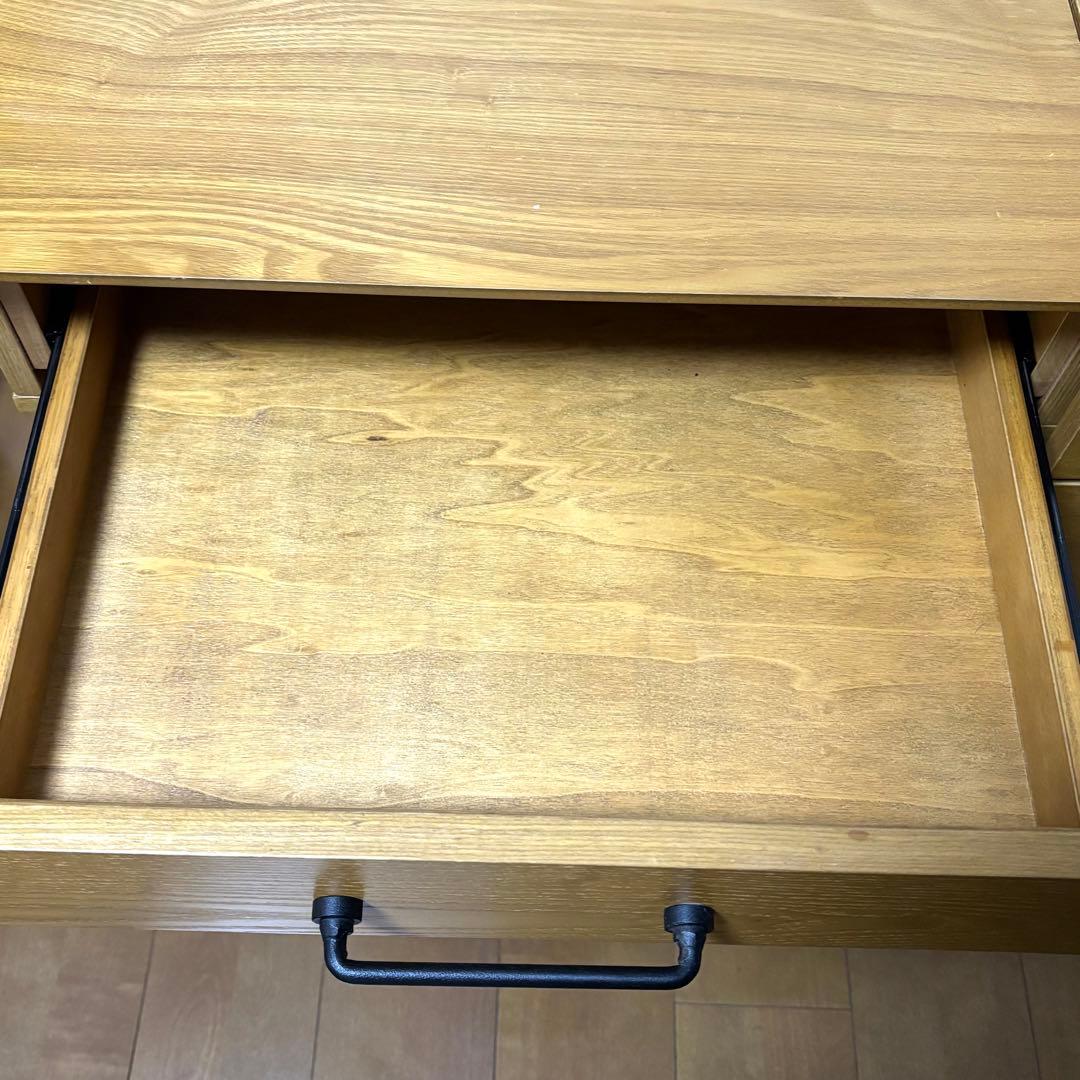 【送料込】lowyaロウヤ　ドレッサーデスク コンセント（ハニー)