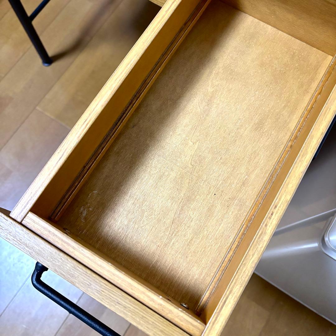 【送料込】lowyaロウヤ　ドレッサーデスク コンセント（ハニー)