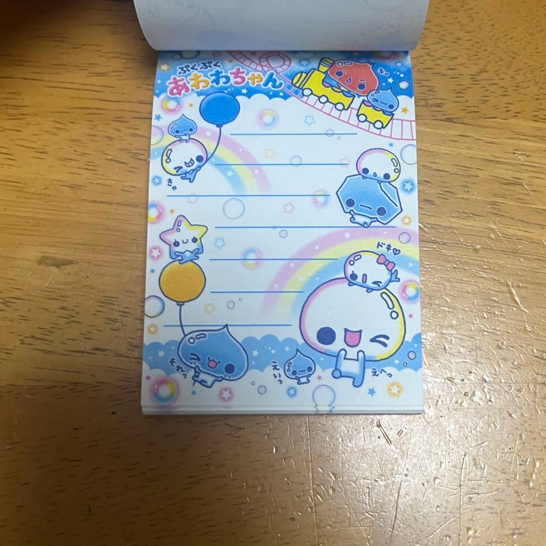 平成レトロ　メモ帳　ぷくぷくあわわちゃん　平成女児　希少品　6点セット