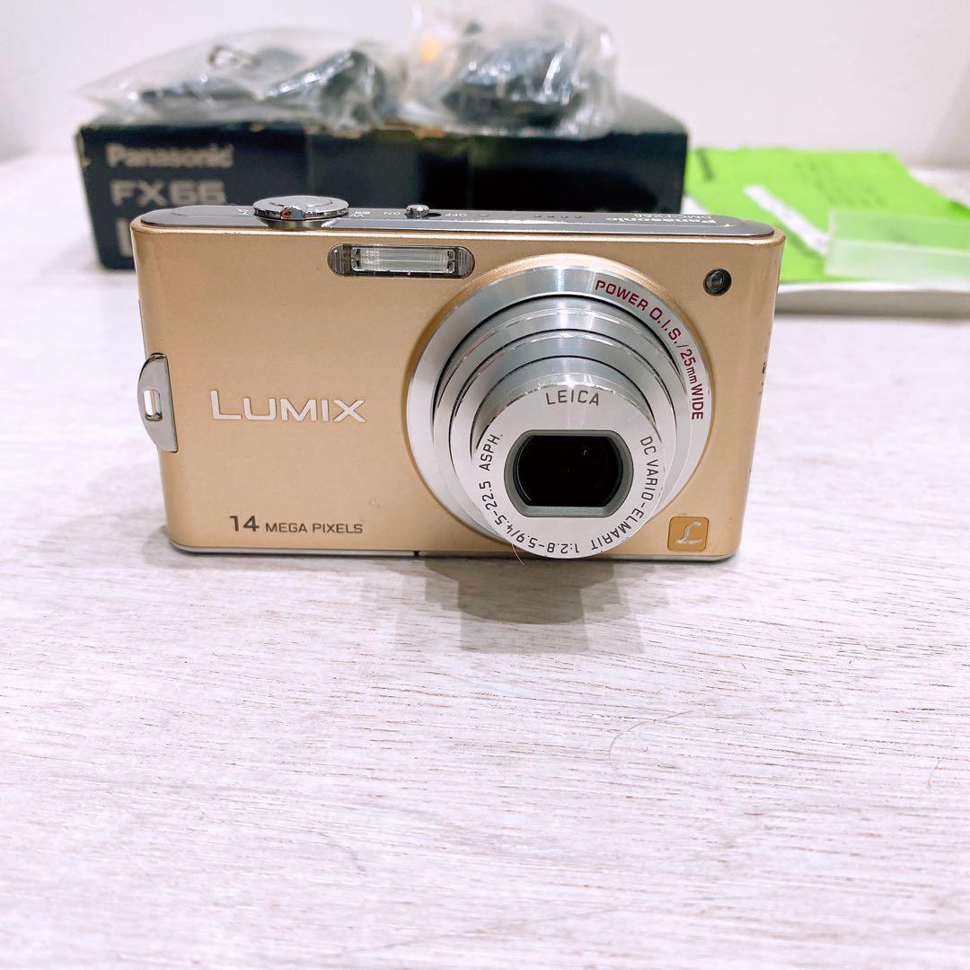 【美品】Panasonic Lumix FX66 ゴールド　ルミックス