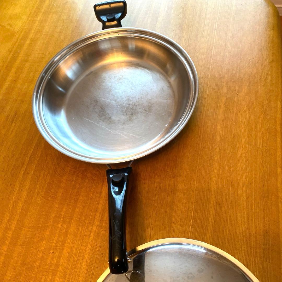 サラダマスター鍋フライパン大　持ち手2つ、布持ち手2つ　パエリア鍋無水調理