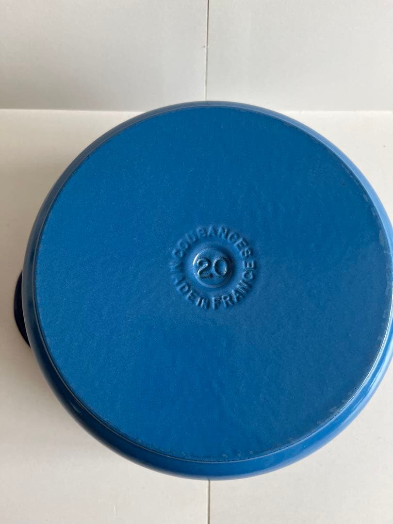 廃盤　希少　クーザンス 両手鍋　ブルー　20cm