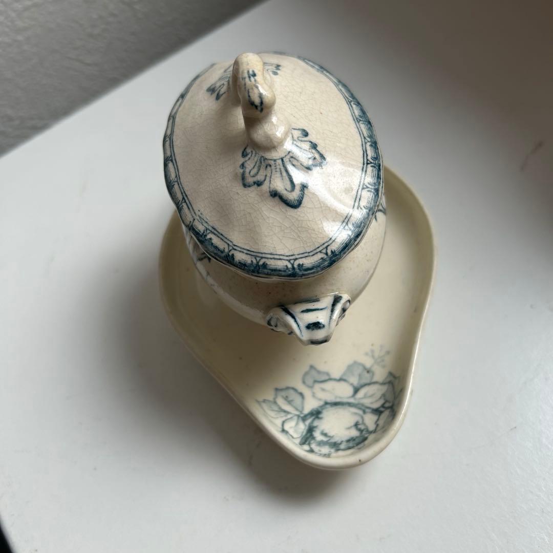 フランスアンティーク　ショワジールロワ　ムタディエ　マスタード入れ