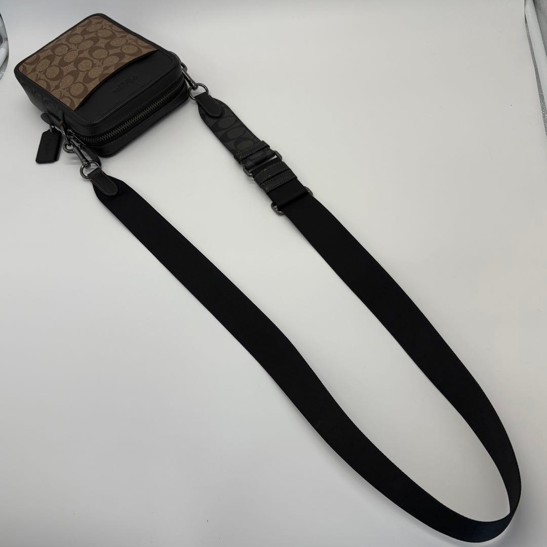 極美品✨コーチ ショルダーバッグ サリバン PVC シボ革 シグネチャー