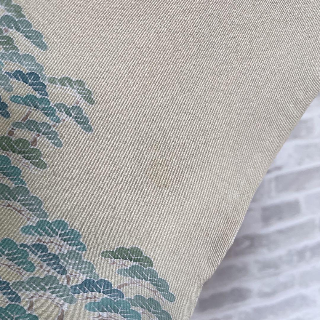 訪問着　フルセット　友禅　入江　松　海　着物　Q5