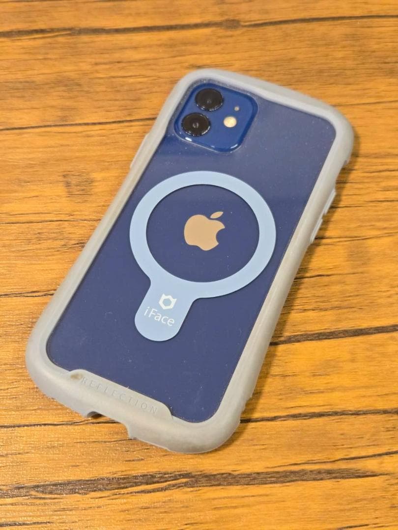 iPhone 12 64GB　ブルー　液晶化 バッテリー100％　iFaceつき