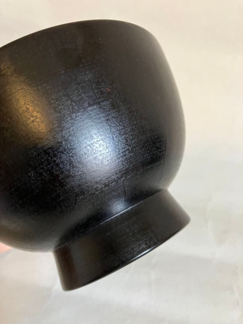 赤木明登　飯椀　黒　箱、説明付き