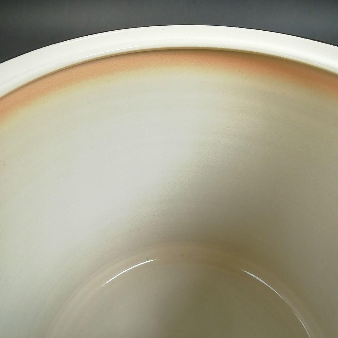 Ｔ９２７　水指　『仁清　芒に桔梗』『御室窯 造』　共箱　茶道具