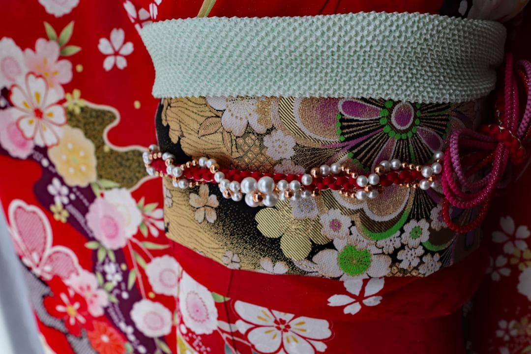 振袖フルセット 成人式 振袖セット 赤 金彩 古典柄