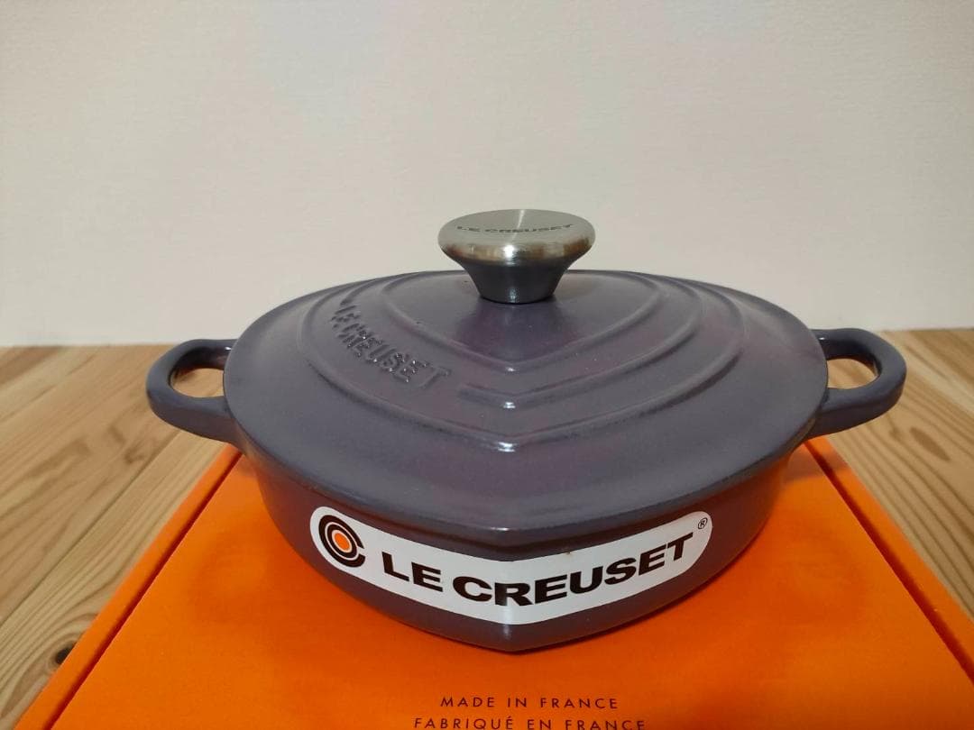 ルクルーゼ　ダムールディッシュ　ハート　ハート型鍋　浅鍋　両手鍋