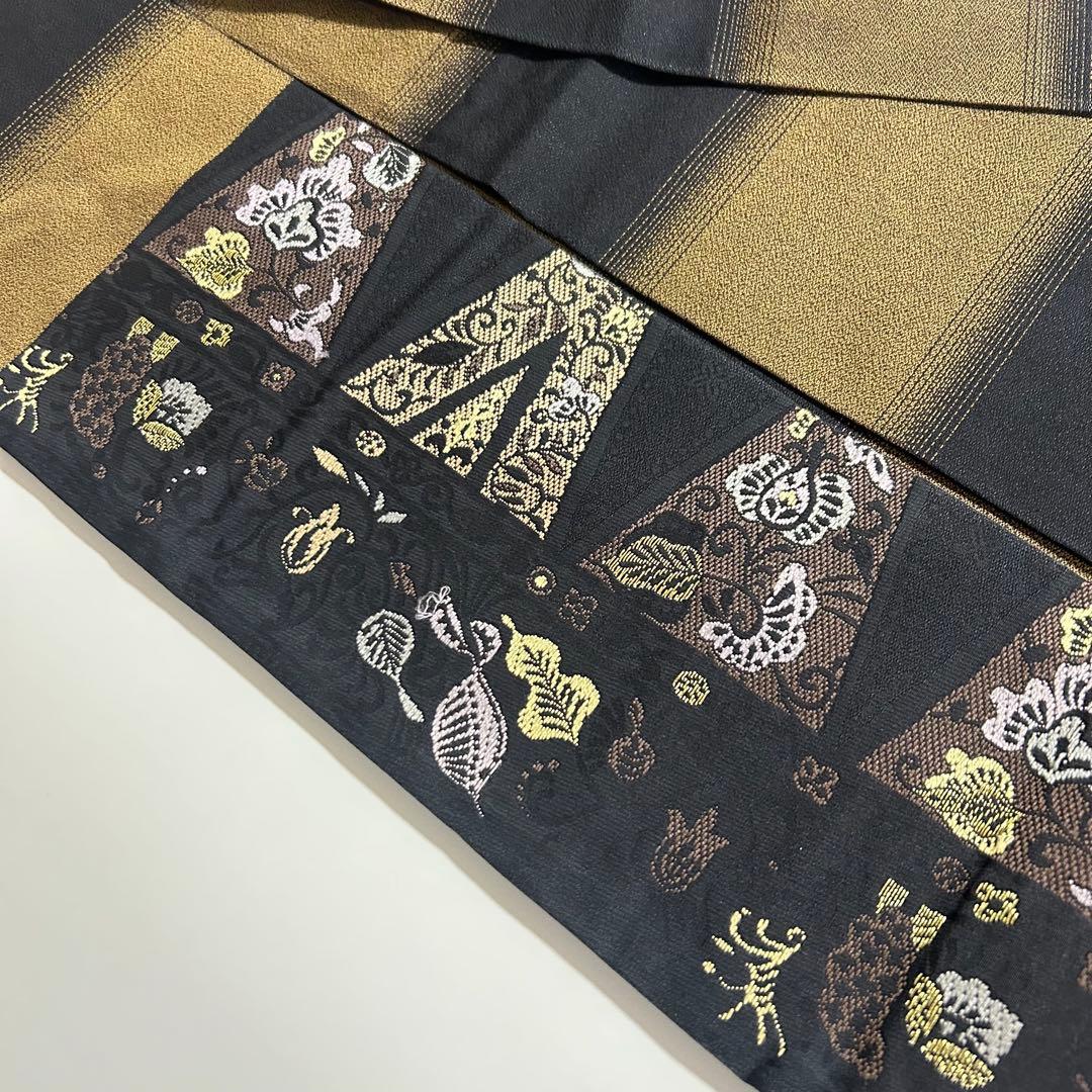 カッコイイ　花更紗柄　名古屋帯　着物スキ倶楽部　４３２