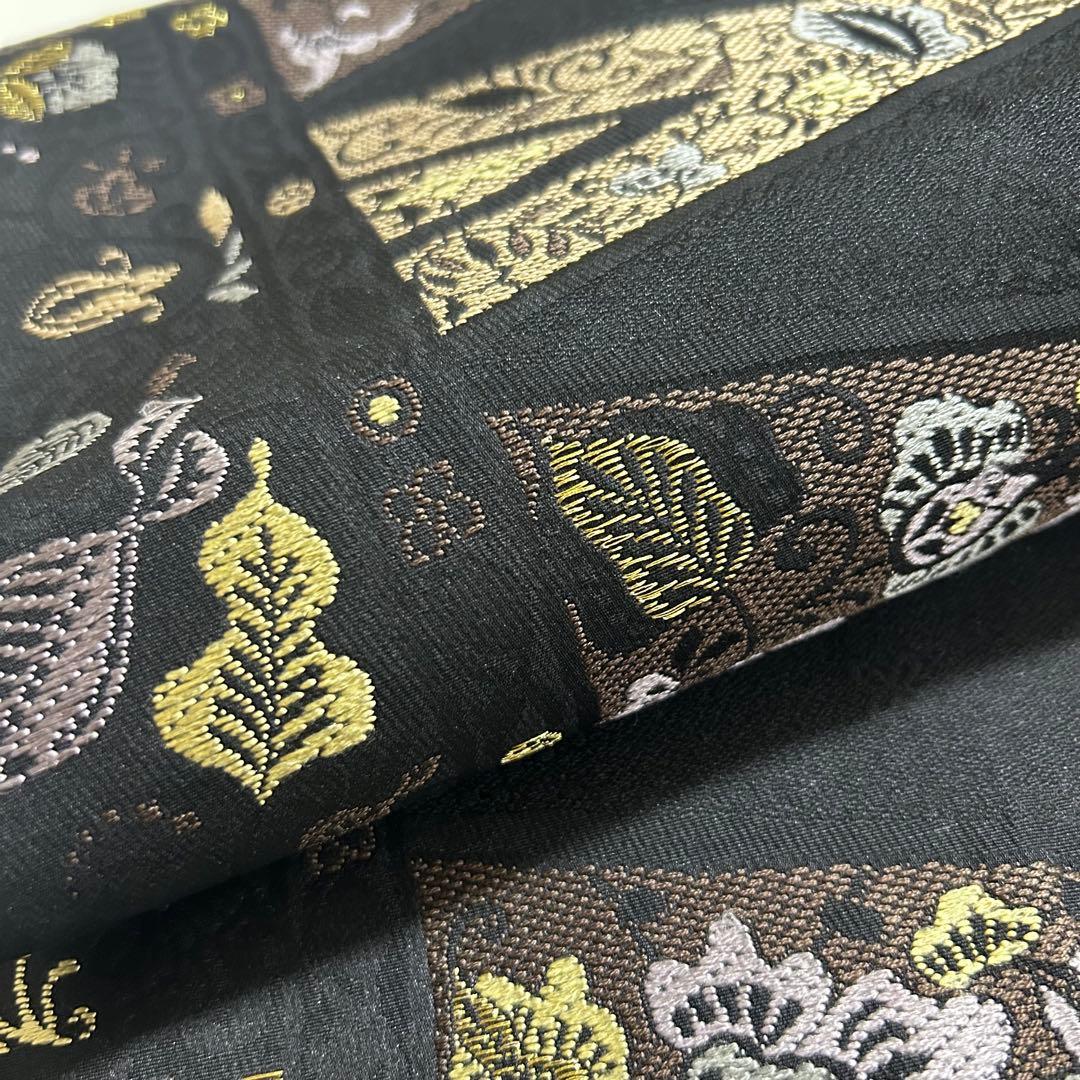 カッコイイ　花更紗柄　名古屋帯　着物スキ倶楽部　４３２