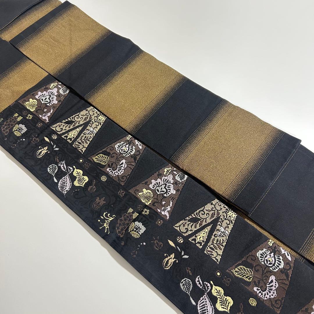 カッコイイ　花更紗柄　名古屋帯　着物スキ倶楽部　４３２