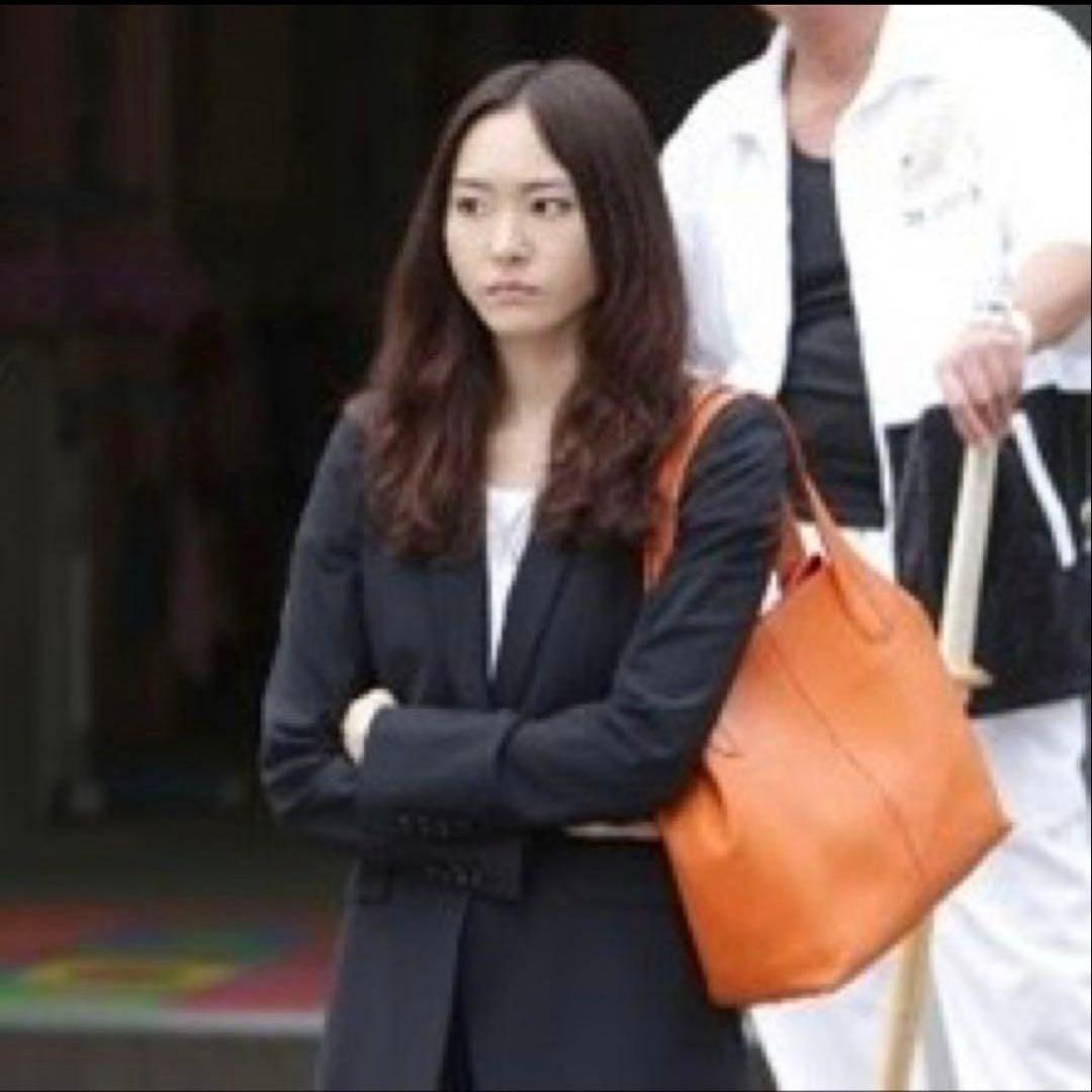 【げんだが】濱野皮革工藝 ハマノ トートバッグ リゼ シボ革 オレンジ