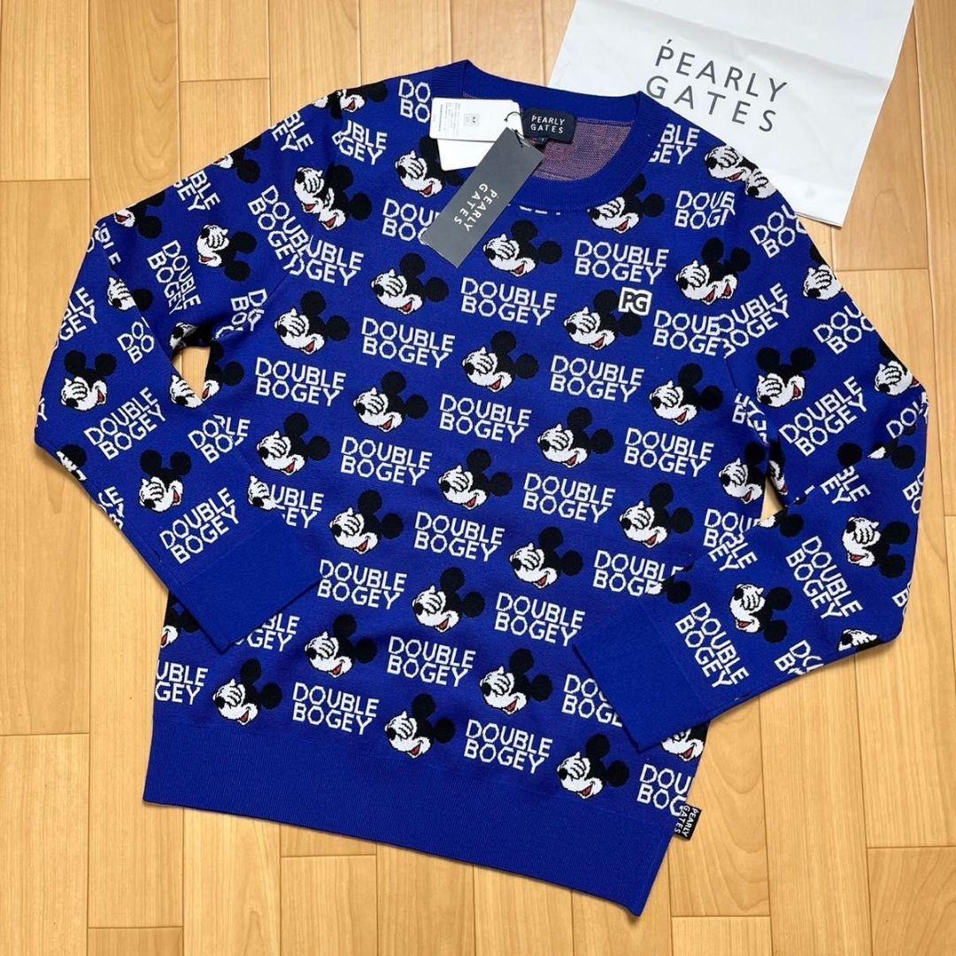 新品サイズ1　パーリーゲイツ　ミッキーセーター