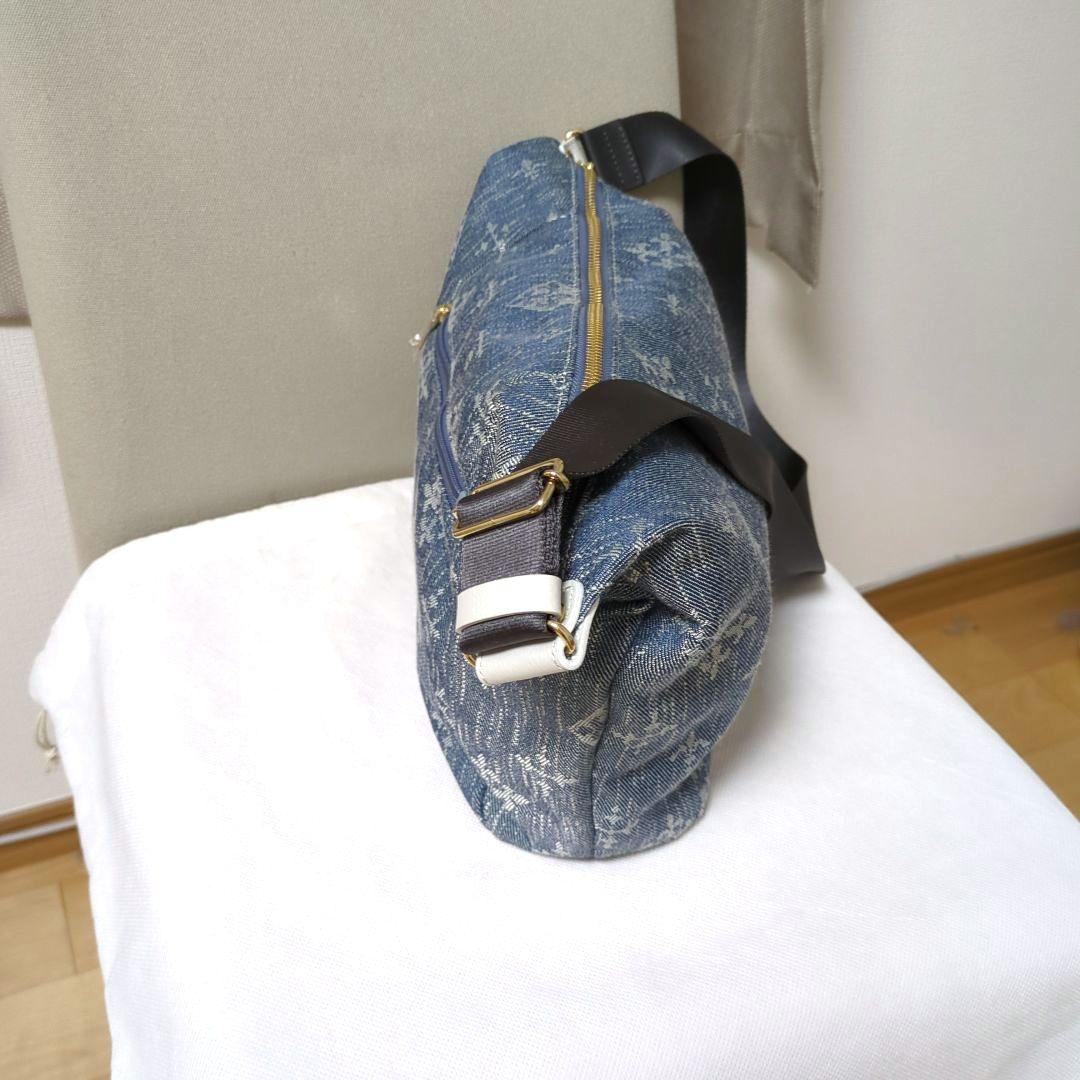 美品russet☆ラシットWEB限定 スリングバッグ　デニムジャガード