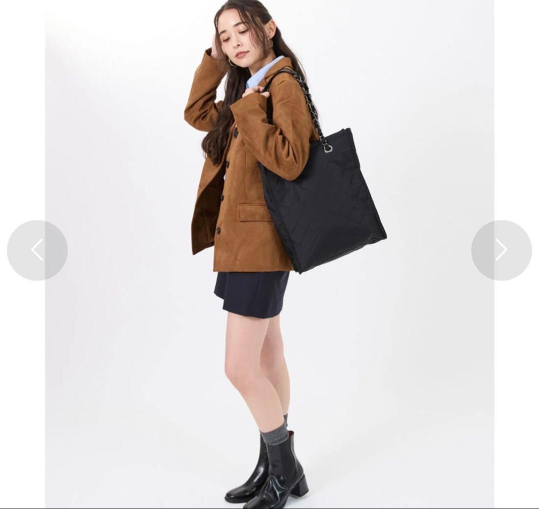 レスポートサック CHAIN TOTE オニキスチェーンキルト　ブラック