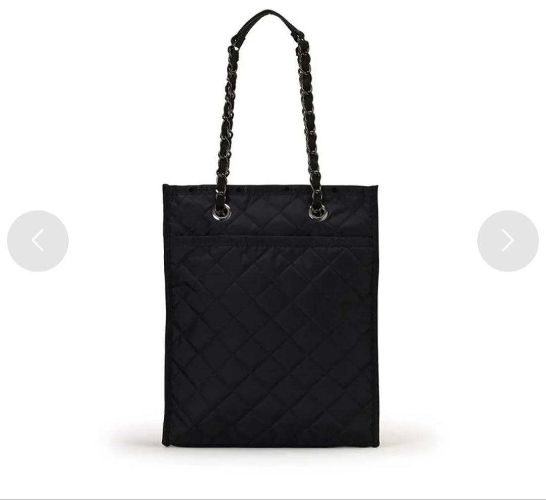 レスポートサック CHAIN TOTE オニキスチェーンキルト　ブラック