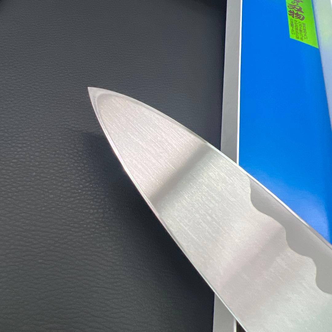 ★新品送料込★堺打刃物青鋼出刃包丁180mm水牛八角柄マチ磨き裏押し右片刃化粧箱