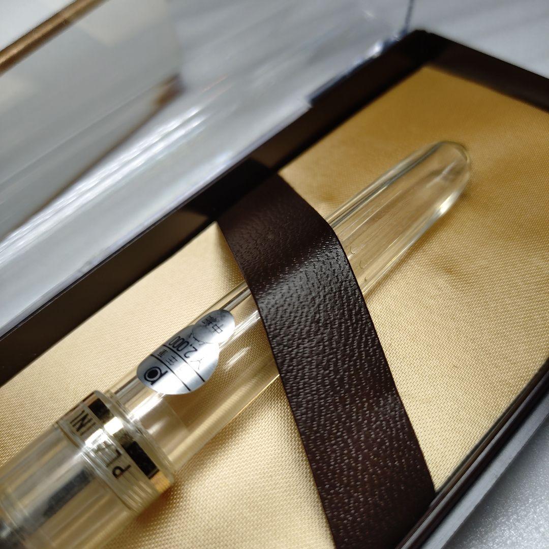 廃盤 レトロ 旧型 プラチナ万年筆 万年筆 スケルトン 中細