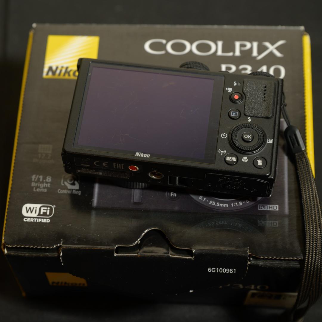 Nikon P340 フルセット 動作良好・予備バッテリー付