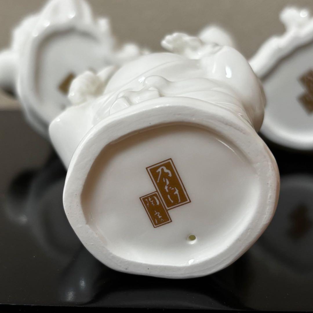 希少 Noritake ノリタケ 乃りたけ 七福神フィギュリン 白磁 置物 陶器