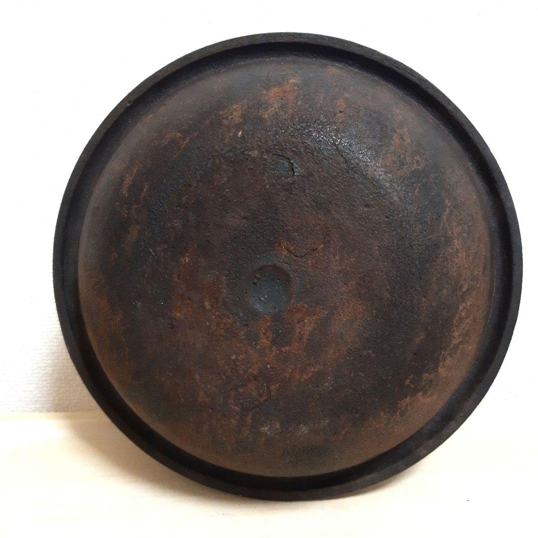 ☆鋳師 金森紹栄 霰巴久　真形釜◆共箱/茶道具/古美術/時代品☆