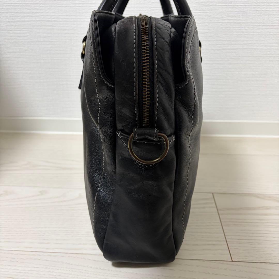 【美品】土屋鞄　プロータ　2wayビジネスバッグ　防水　3室　A4　レザー　黒