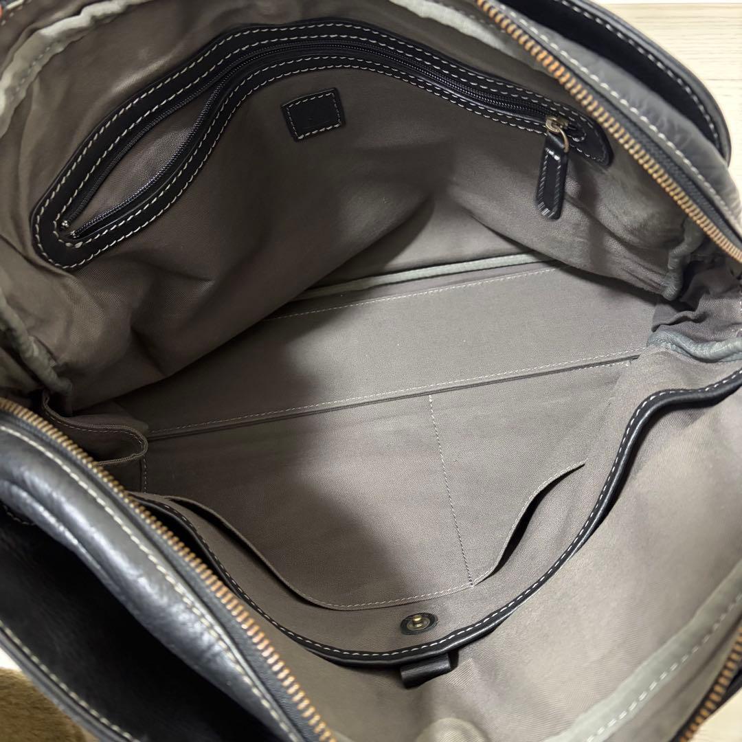 【美品】土屋鞄　プロータ　2wayビジネスバッグ　防水　3室　A4　レザー　黒