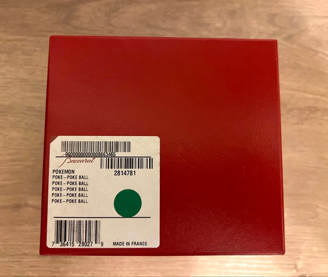 バカラ ポケモンコレクション モンスターボール　ペーパーウェイト　新品未使用