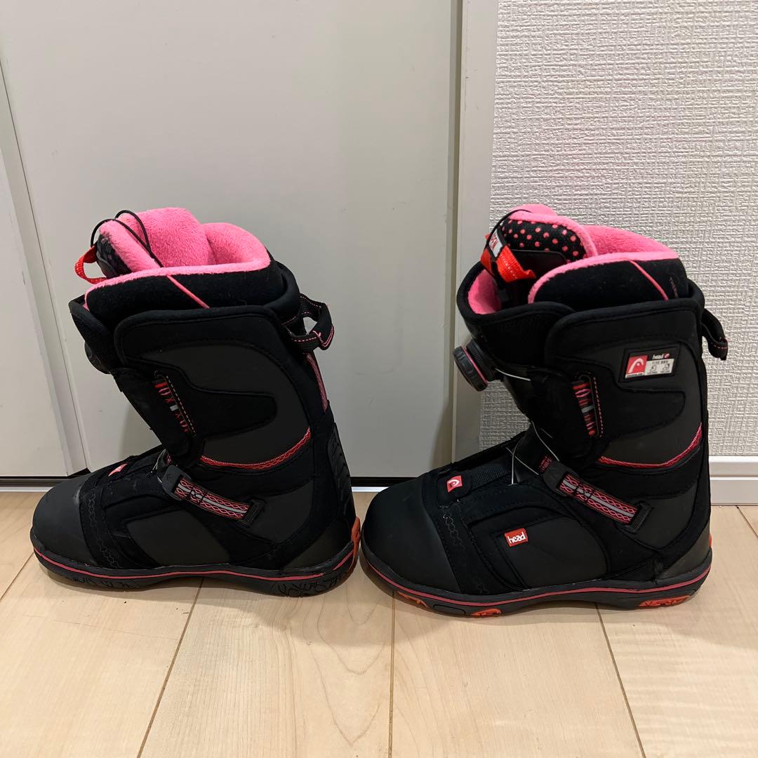 【比較的美品_即日発送】head スノボブーツFIVE WMN BOA 23cm