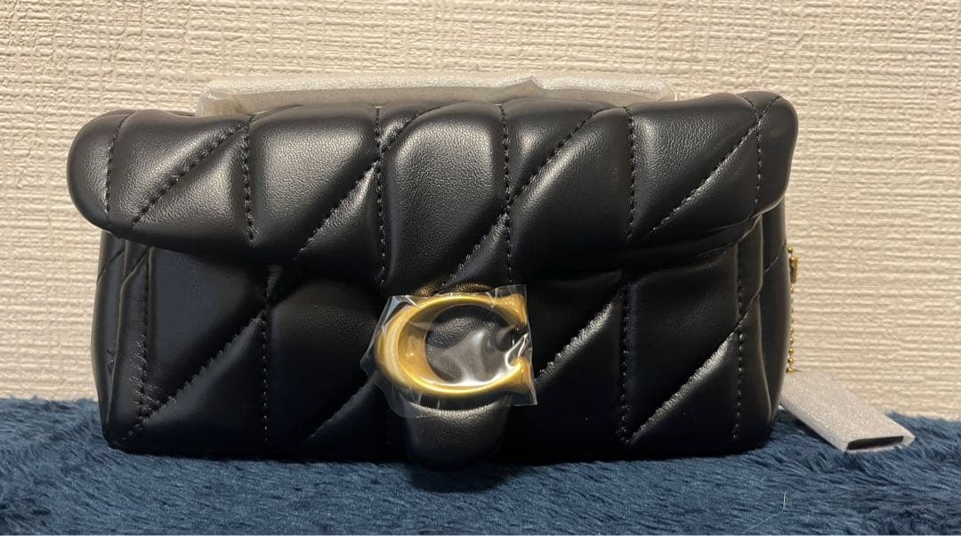 【新品】COACH タビー ショルダー バッグ 20・キルティング　ゴールド