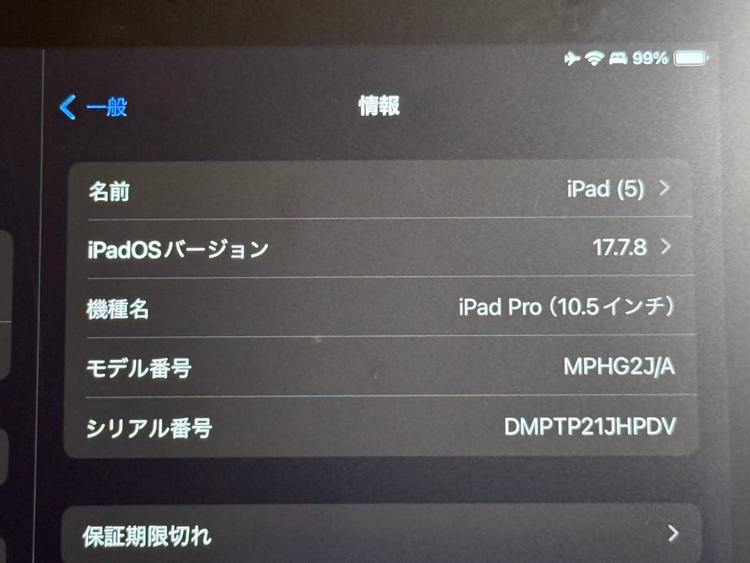 iPadPro10.5インチ256GB Wi-Fi+セルラーモデル（au）