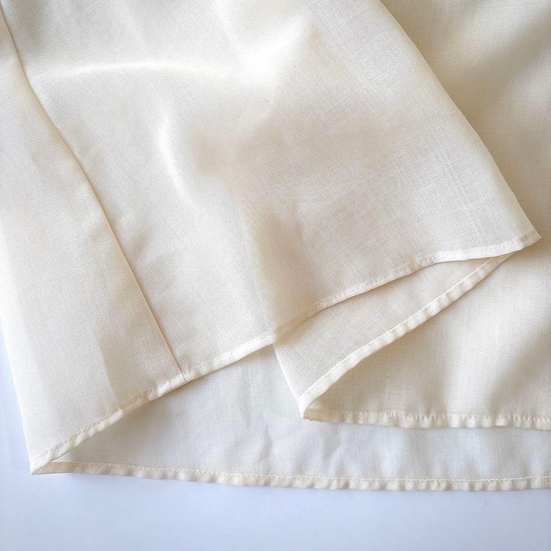 s*a様 美品⁑アナイ　ウールボイルボウタイブラウス　アイボリー　38 シアーシ