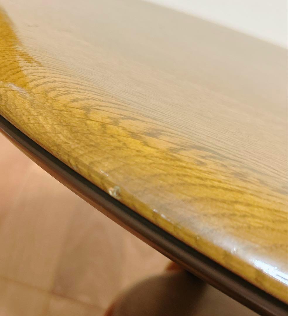 カリモク センターテーブル 楕円形 木製 北欧 ナチュラル カフェ風 高級家具