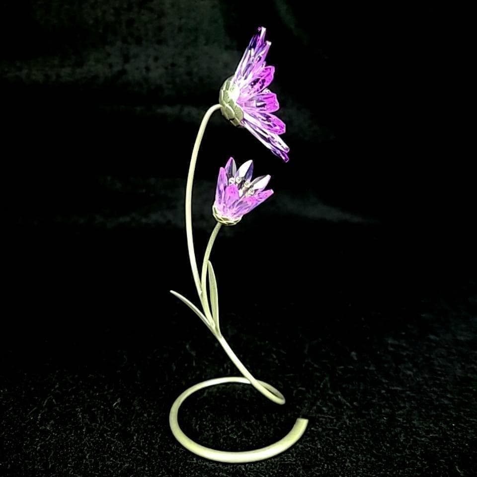 ●良品☆スワロフスキー　Drina　Violet　花　ドリナ　バイオレット 1