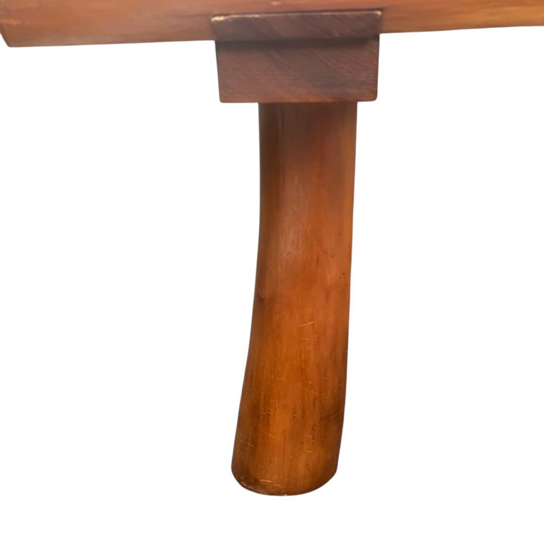 【アンティーク】欅の一枚板テーブル 小振りのカフェテーブル　センターテーブル