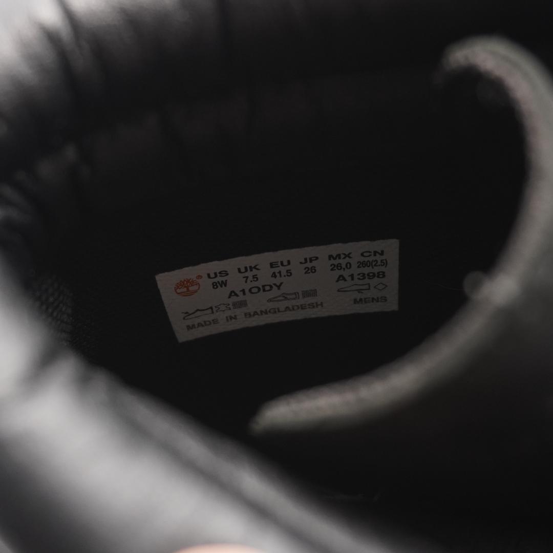 1858　美品　ティンバーランド　6インチダブルカラーブーツ　26cm　黒