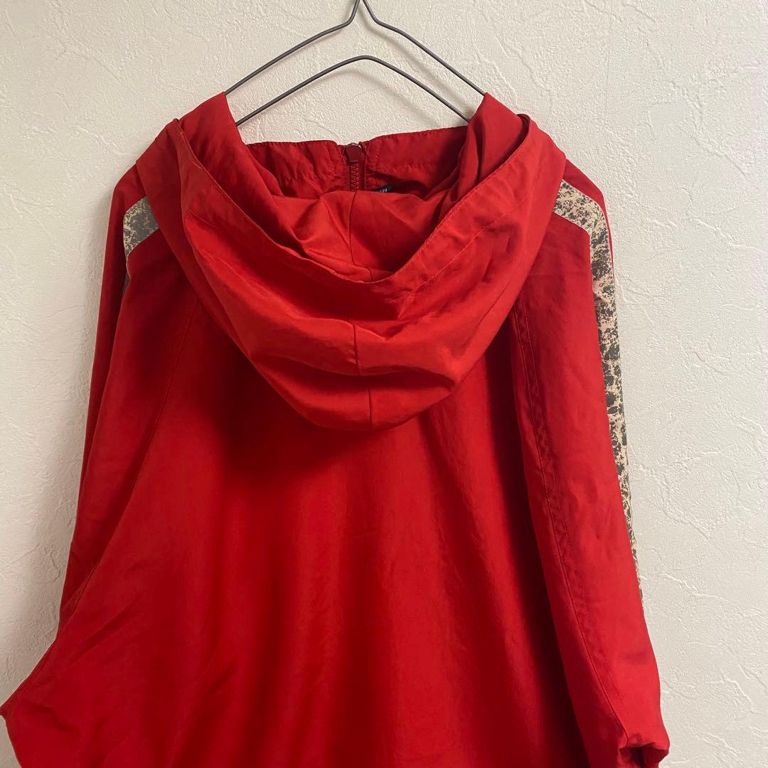 OLD STUSSY ナイロンジャケット　レッド　L　90s 　紺タグ