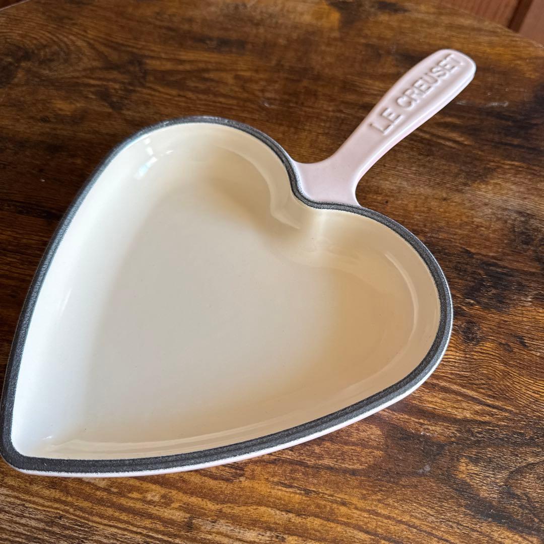 新品未使用 ル・クルーゼ スキレットダムール16cm シェルピンク　ハート型