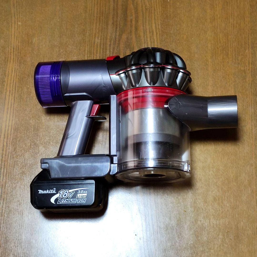 ダイソンV8 SV10K掃除機＋マキタ18vアダプターセット 分解清掃済み動作品