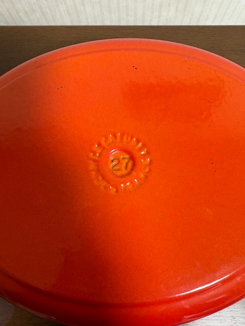 LE CREUSET ル・クルーゼ両手鍋 オレンジ27cm